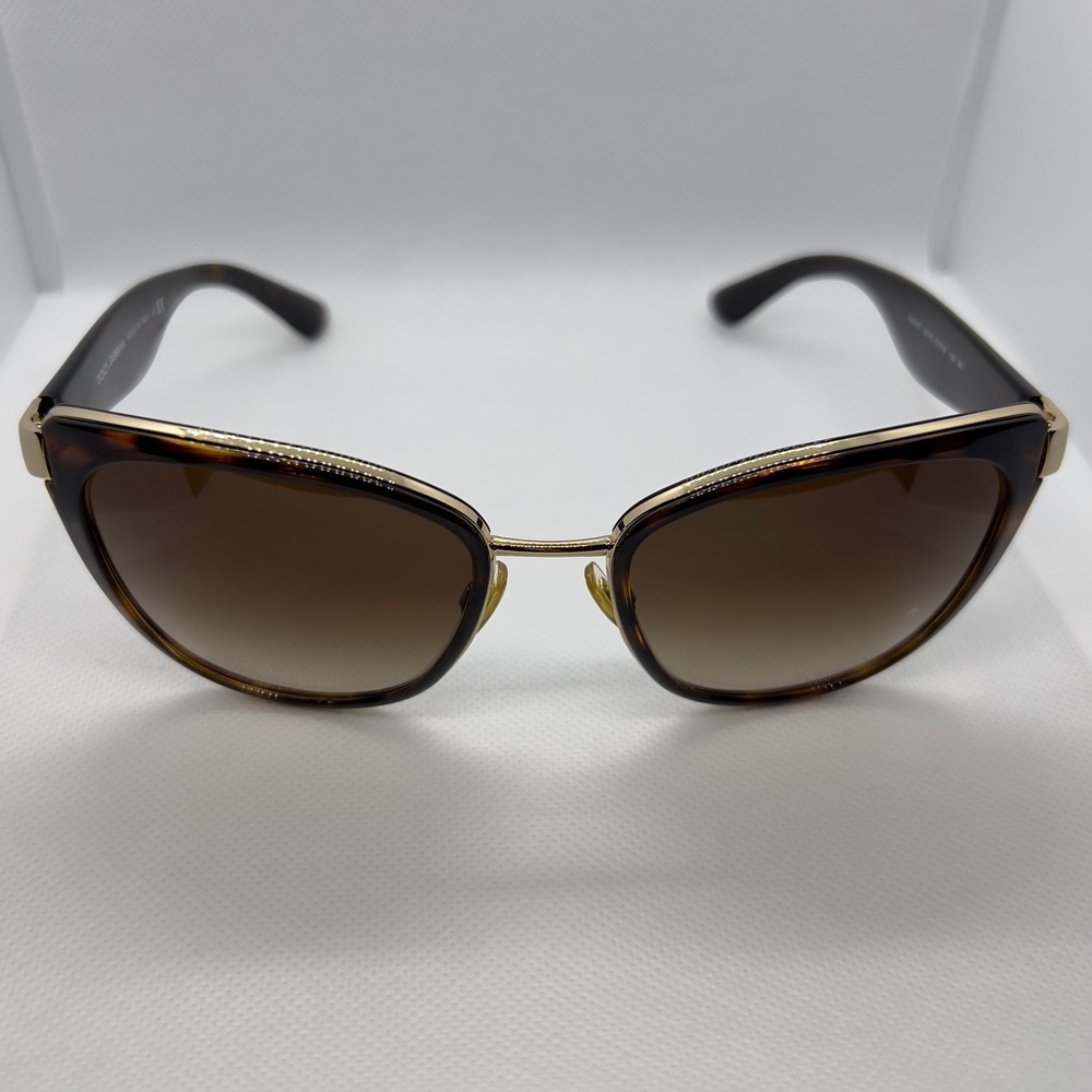 Dolce & Gabbana DG 2107 - Havana Gold Sunglasses - Gradient - Picture 13 of 16